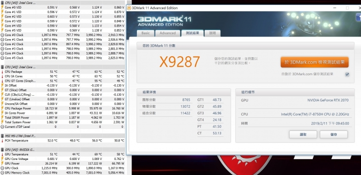 微星GT75 8SF I7-8750H+RTX2070 散熱加強優化調整效能完整釋放 最佳遊戲體驗