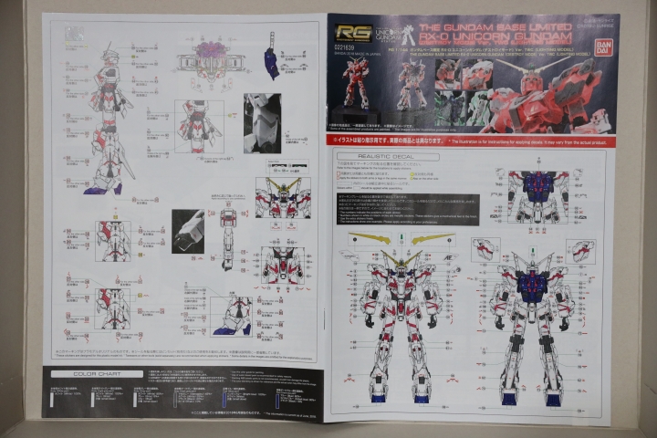 台場 獨角獸鋼彈 RG 1/144 LED限量版 BANDAI 萬代 THE GUNDAM BASE LIMITED RX-0 UCINORN GUNDAM 開箱痛心組裝