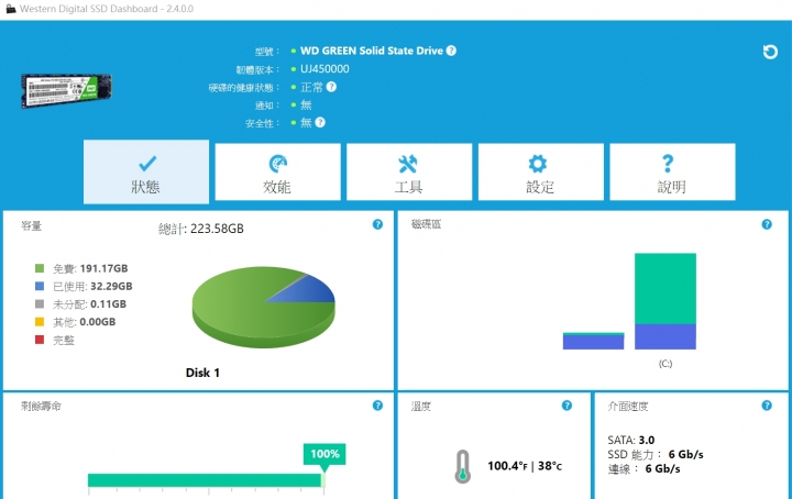 WD GREEN SSD 跑測試軟體分數異常的低?!