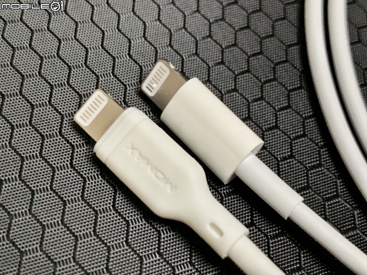 iPhone PD快充線開箱實測 - Momax Type-C to Lightning 充電線