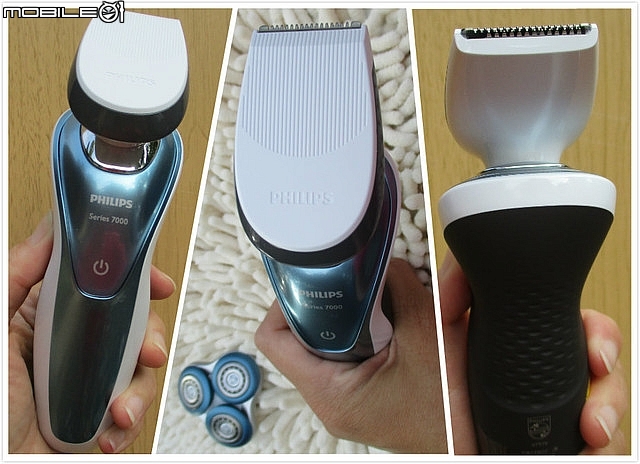 (開箱)高階款,荷蘭製造的PHILIPS飛利浦S7000 君爵系列 【S7370 】乾濕兩用三刀頭電鬍刀 。