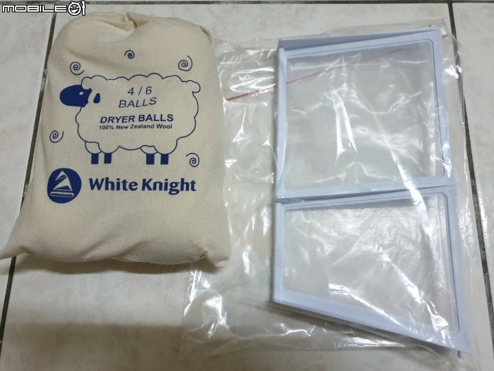 不專業開箱文~~購買人生第一台烘衣機White Knight (CL44AW)
