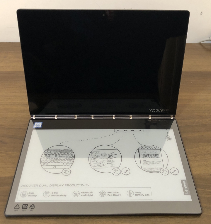 lenovo Yoga Book C930開箱文 (同時擁有筆電,平板,電子書等功能)
