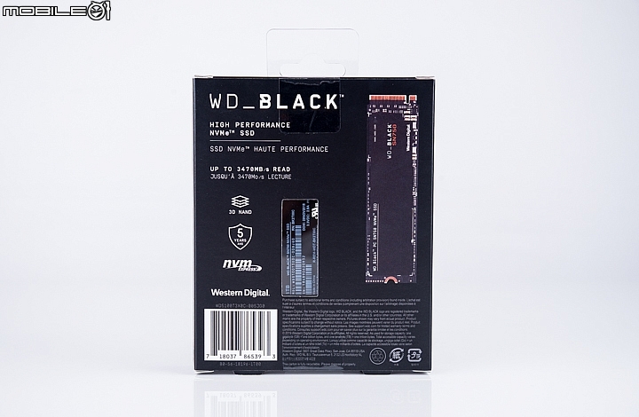 WD Black SN750 NVMe SSD實測 傳輸再飆3470MB/s