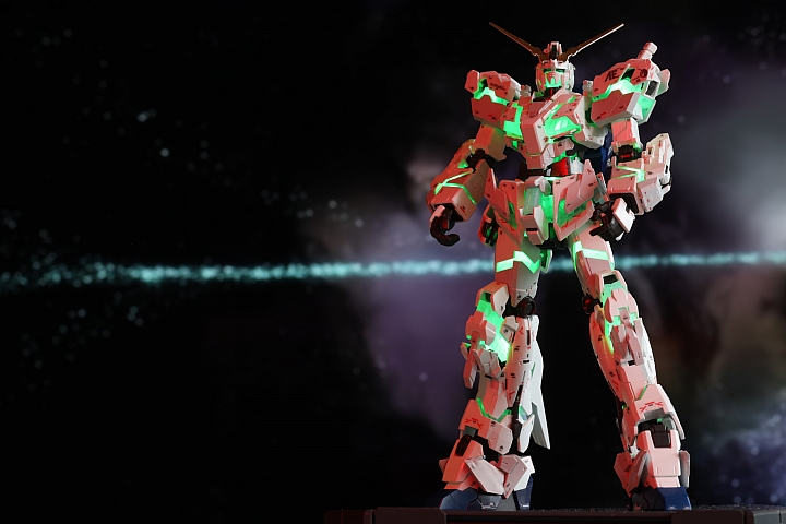 台場 獨角獸鋼彈 RG 1/144 LED限量版 BANDAI 萬代 THE GUNDAM BASE LIMITED RX-0 UCINORN GUNDAM 開箱痛心組裝