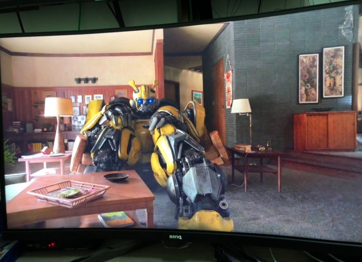 遲來的BenQ EX3203R開箱(附動力賽車方向盤)