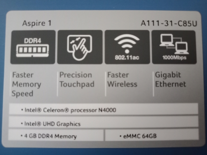 極致輕薄小筆電 Acer A111-31 簡易開箱與比較