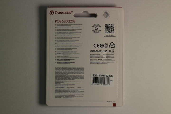 創見PCIe SSD 220S 512GB評測(SM2262EN)