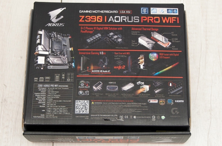 水冷小鋼炮 Gigabyte Z390 I AORUS PRO WIFI 組裝開箱