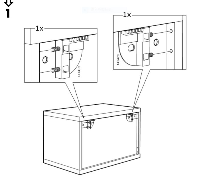 請問關於IKEA BESTA吊櫃的上牆機構
