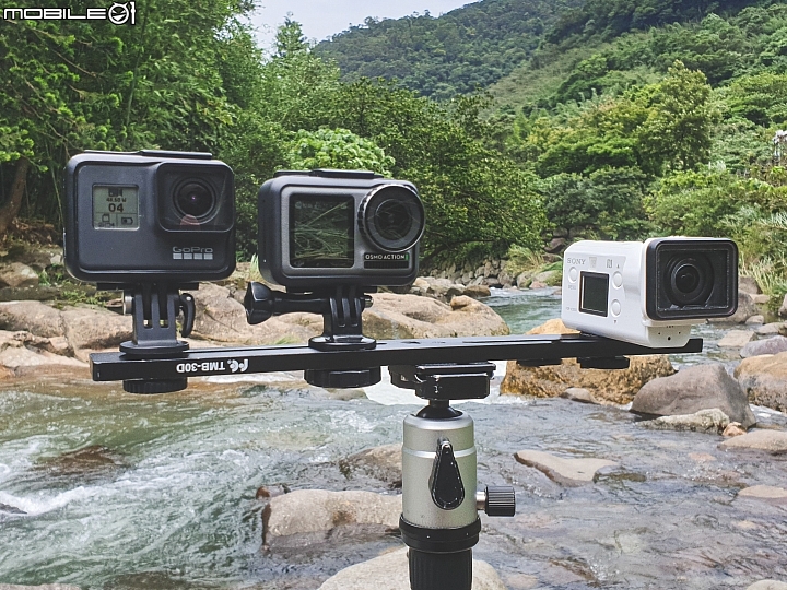 DJI Osmo Action 快速動手玩！同場加映 HERO7 Black / FDR-X3000 實戰比較！