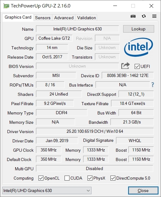 【小宅開箱】MSI GF63 9SC "第九代"CPU降臨,臣服於我腳下,價格唯我獨尊