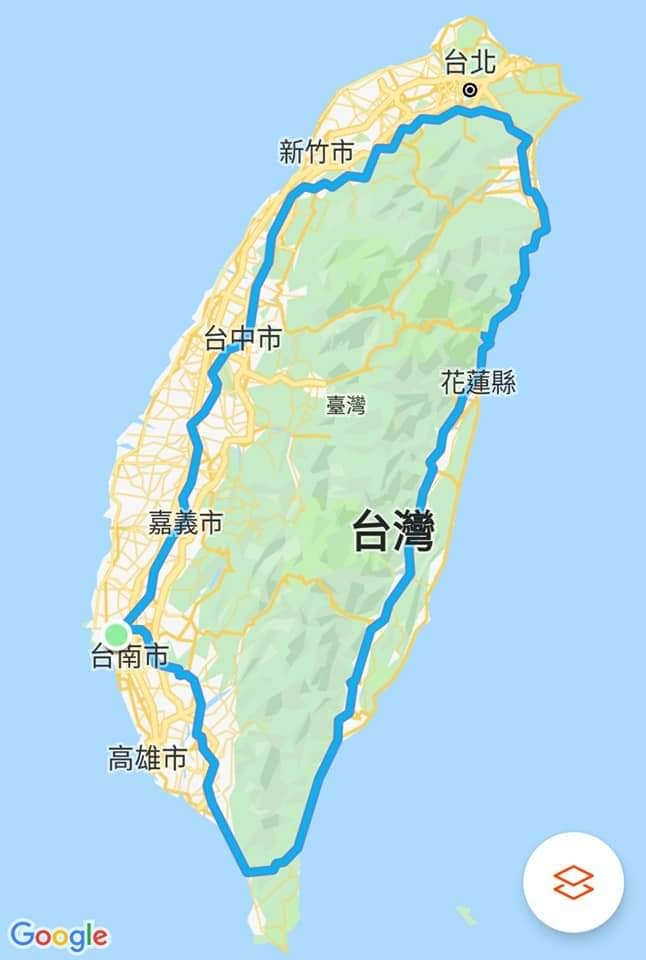 臨時動機😁順時針2019/5/10~11環島23耐go