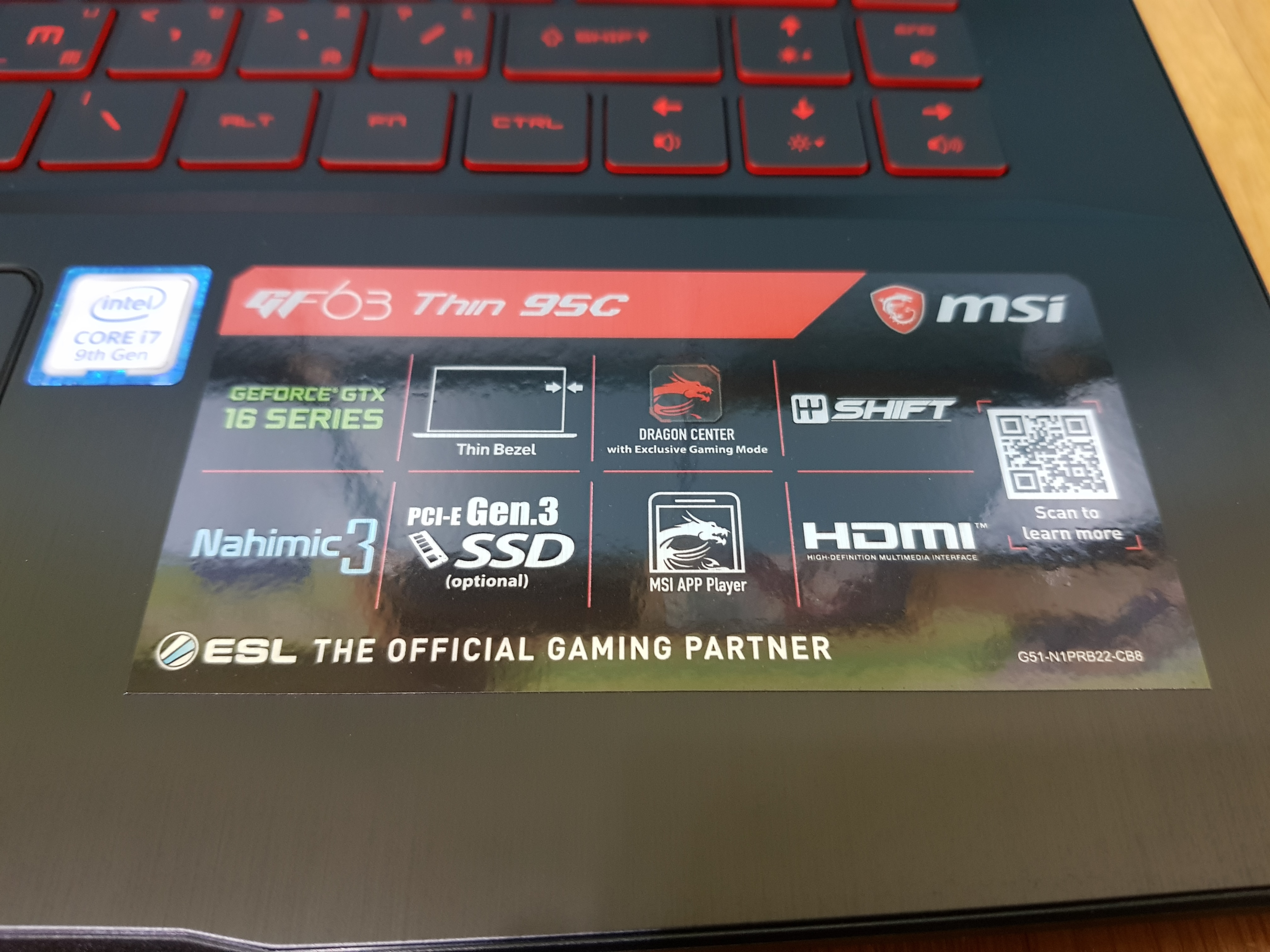 【小宅開箱】MSI GF63 9SC "第九代"CPU降臨,臣服於我腳下,價格唯我獨尊