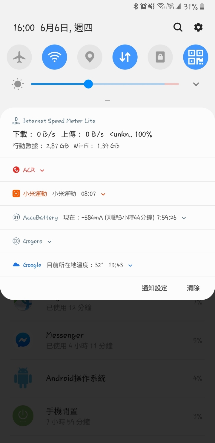 有關Note9的耗電量