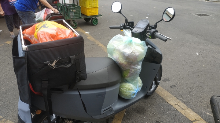 gogoro3買菜車,讓你成為菜市場中的明星