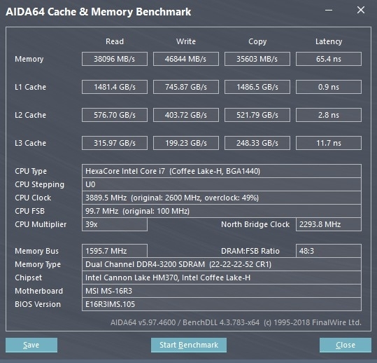 美光原生NB用DDR4-3200 DRAM上市 微星G63 9SC實裝測試