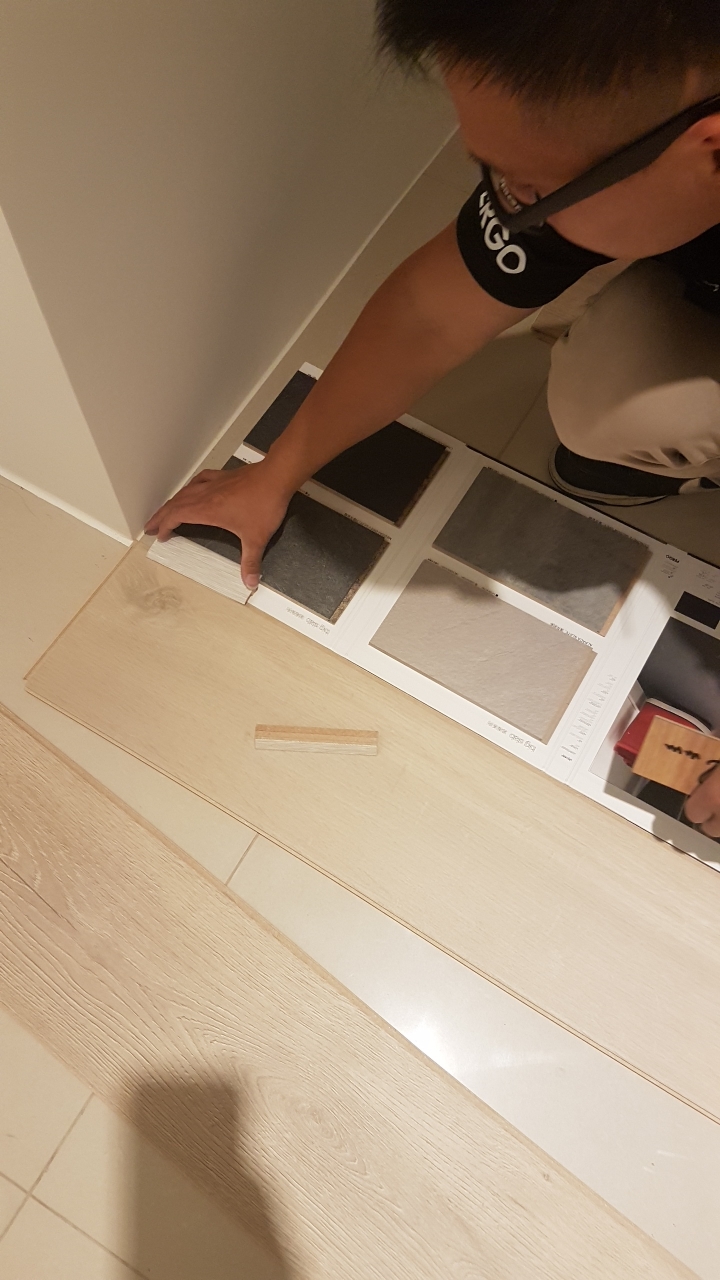【開箱】【分享】馬上就能有無印風格的超耐磨木地板