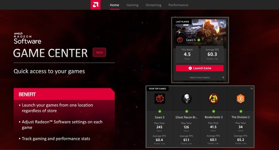 AMD Radeon Software Adrenalin 2020版推出 新增遊戲加速遠端遊玩跨網域