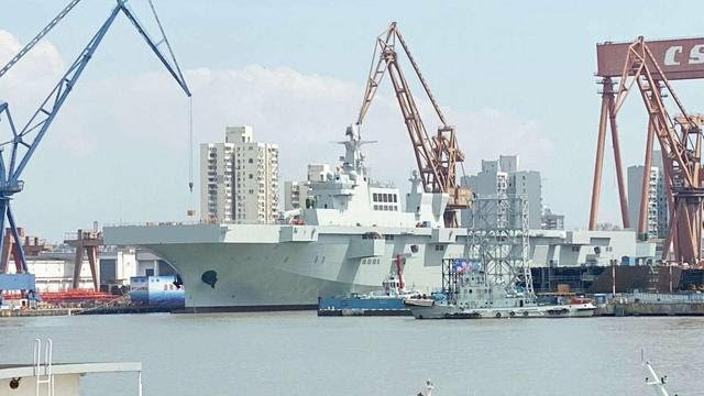 中國登陸艦下餃子!光075攻擊艦就有4艘,排水量超20萬噸