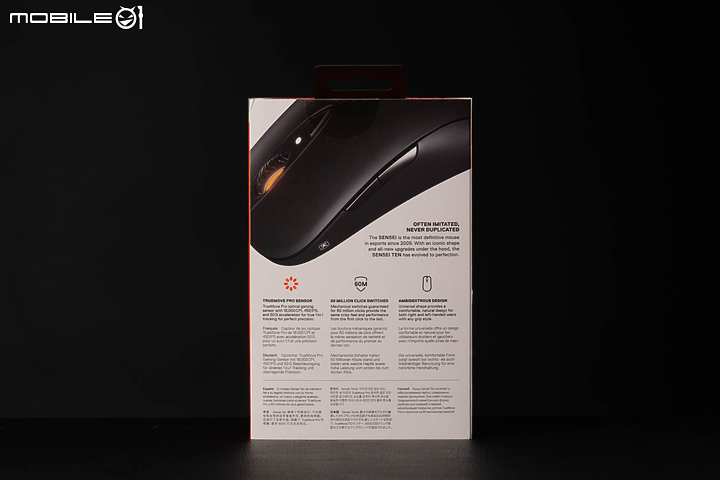 SteelSeries Sensei Ten 滑鼠 十週年經典造型回歸