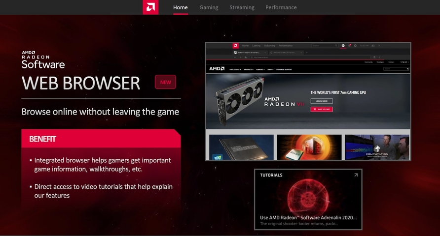 AMD Radeon Software Adrenalin 2020版推出 新增遊戲加速遠端遊玩跨網域