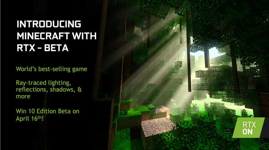 NVIDIA 微軟合作推出 Minecraft RTX  光追技術讓創世神更加真實