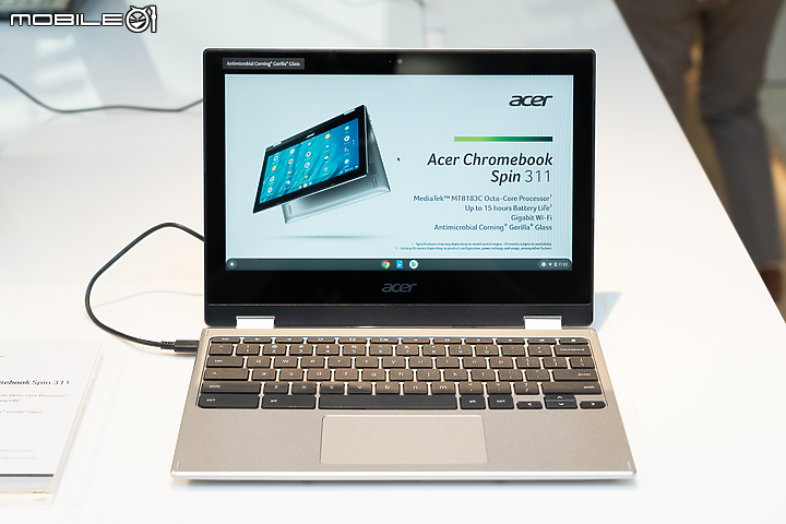 Acer 發表 Spin 713 與 311 可翻轉 Chrombook 持續佈局消費與商用教育市場