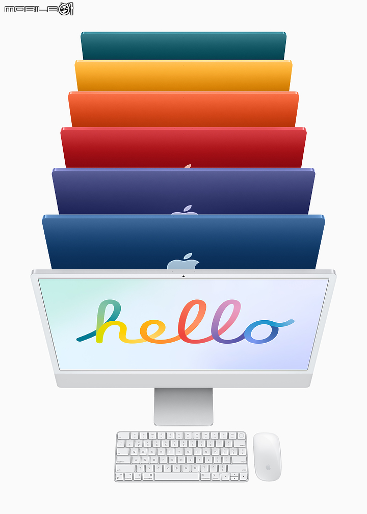 迎接史上最華麗更新! Apple 全新 iMac 24 M1 七色繽紛現身!