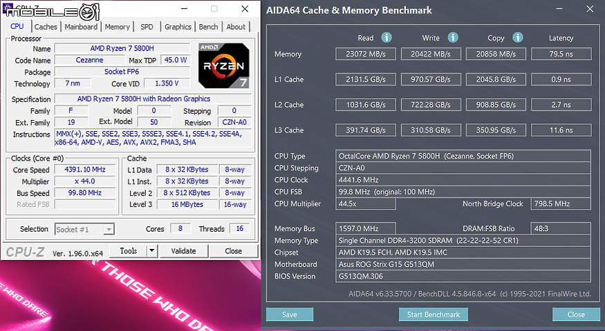 ROG Strix G15 G513 獨特潮流下享受效能電競！