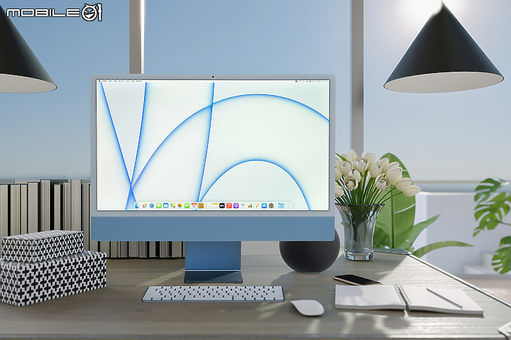 Apple iMac 24 吋 M1 開箱 輕薄、繽紛的絕美 iMac 登場！