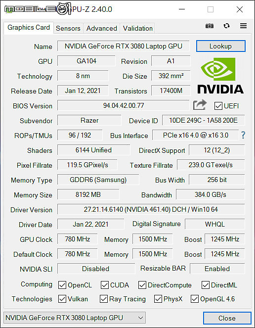 Razer Blade 15 Advanced with Thunderbolt 4 Chroma 薄型電競重磅效能