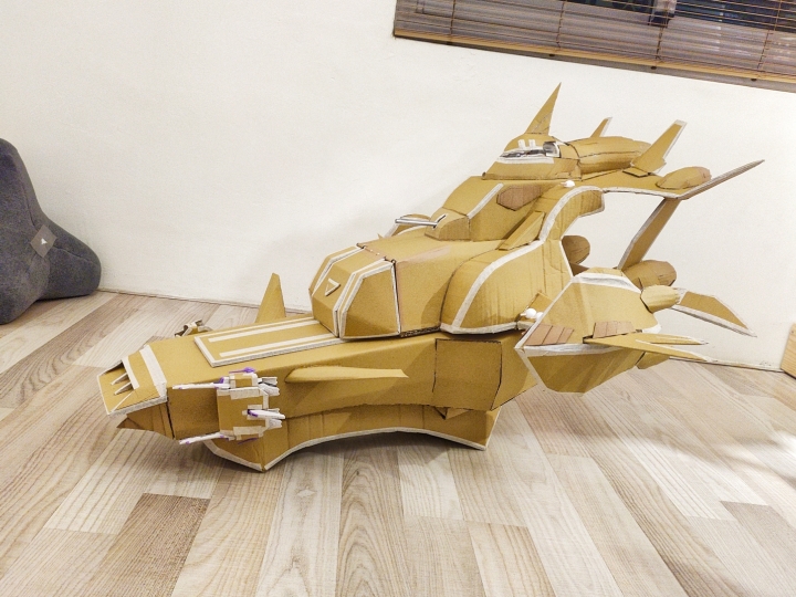 紙箱模型製作-SeedDestiny永恆號戰艦