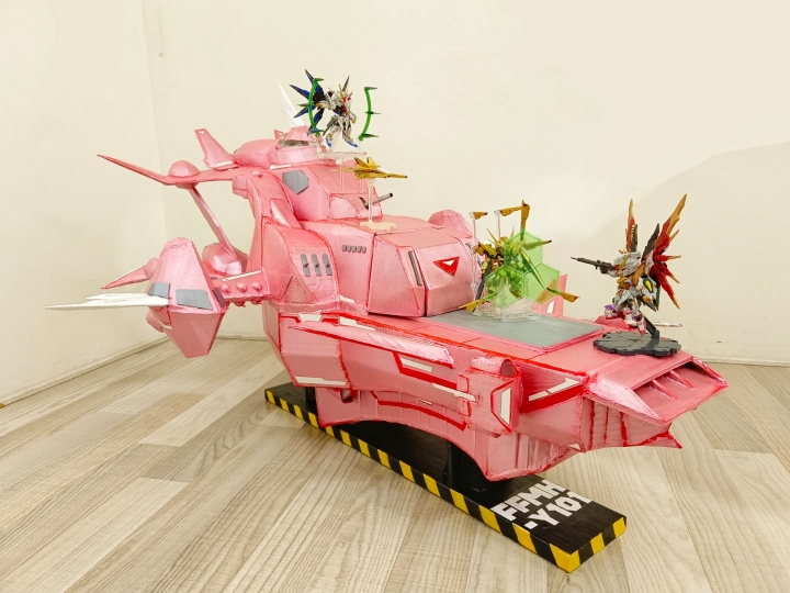 紙箱模型製作-SeedDestiny永恆號戰艦