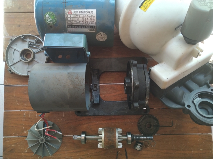 大井 加壓馬達 1/4 HP 拆機維修 換軸承及軸封