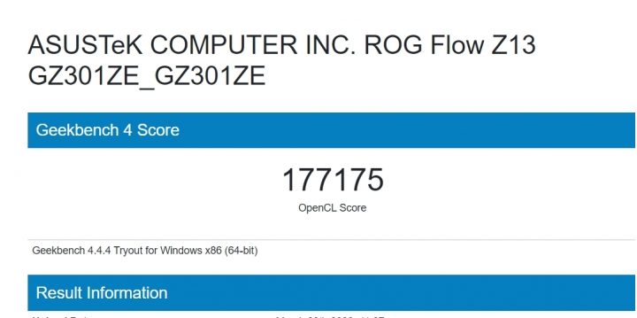 跑分ROG FLOW Z13 I9-12900H版開箱更新