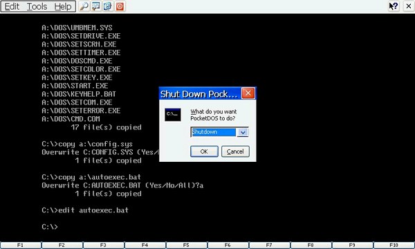 [教學]PocketDOS安裝MS-DOS教學（圖多，請耐心等候...^_^）