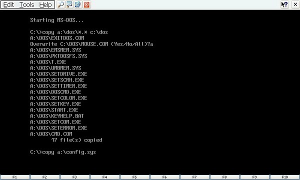 [教學]PocketDOS安裝MS-DOS教學（圖多，請耐心等候...^_^）