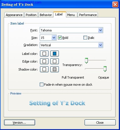 [軟體]趣味實用快捷列for Win XP─Y'z Dock