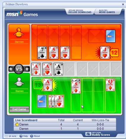 MSN 6.0 的線上遊戲