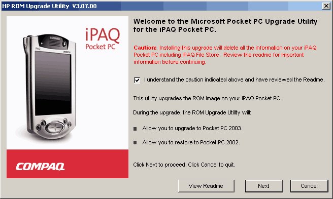 [新聞] iPAQ39XX 升級至 Pocket PC 2003 英文版出貨啦