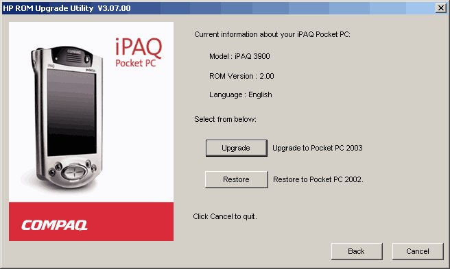 [新聞] iPAQ39XX 升級至 Pocket PC 2003 英文版出貨啦