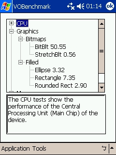 Mio 558 使用 VOBenchmark 2.12 測試結果
