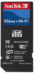 Sandisk 發佈新的SD wifi+256mb 了耶~~