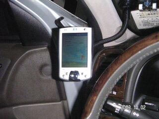長天GM-230藍牙gps+HP-2100車上安置狀態