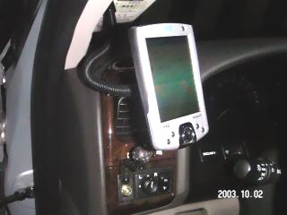 長天GM-230藍牙gps+HP-2100車上安置狀態