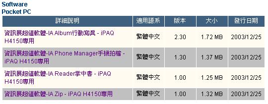 HP4150 - IA 軟體更新