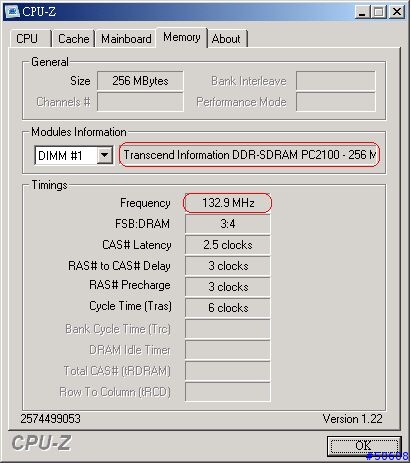 3種規格的 Ram 測試