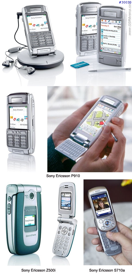 Sony Ericsson P910,Z500i and S710a