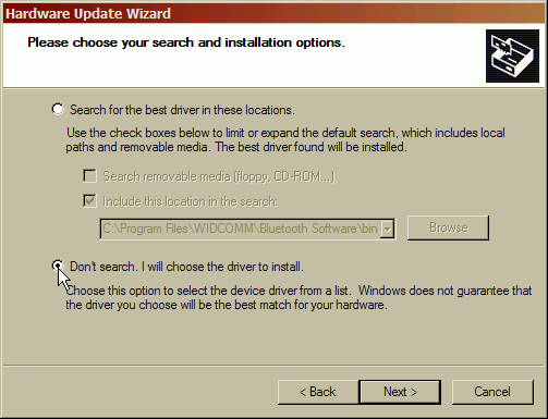 [教學]在Windows XP SP2使用Widcomm BTW